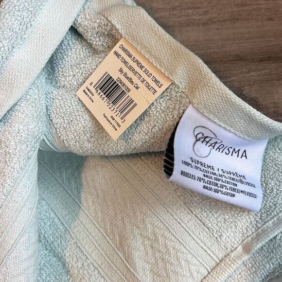 Charisma Supreme Hand Towel-sky Blue-hand Towel - Picture 3 of 3